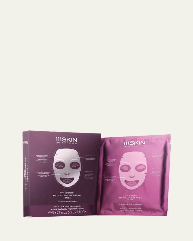 Y Theorem Bio Cellulose Facial Mask Box, 5 Count